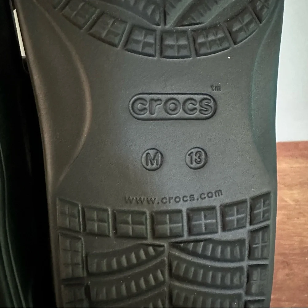 Crocs Baya Platform Classic Two-Strap Sandals Iconic Comfort Black Size Men’s 13